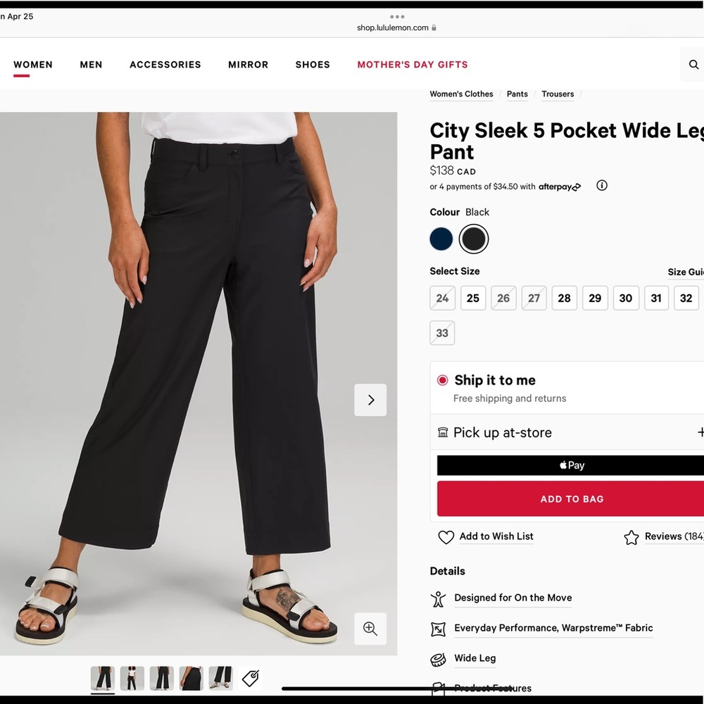 Lululemon Black Pants